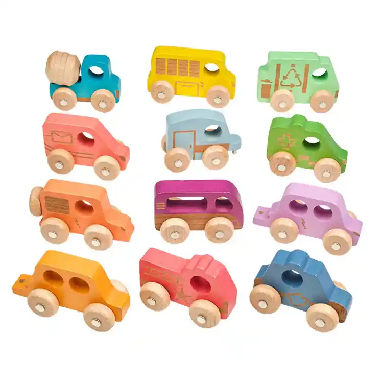 Rainbow Wooden Vehicles