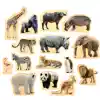 Wooden Photo Wild Animal Blocks