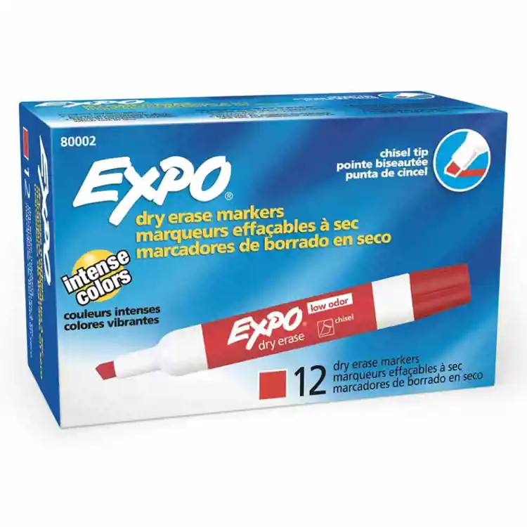 Expo® Dry-Erase Markers, Red