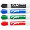 Expo® Low Odor Dry-Erase Markers, 4 Color Set, Chisel Tip