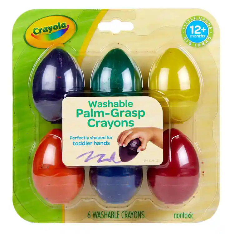 Crayola™ Palm-Grasp Crayons, 6 Colors