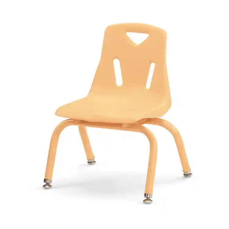 Berries® Stacking Chair with Powder-Coated Legs, Camel, 10"