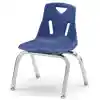 Berries® Plastic Chairs with Chrome Legs, Blue, 12"