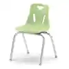 Berries® Plastic Chairs with Chrome Legs, Key Lime, 18"