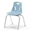 Berries® Plastic Chairs with Chrome Legs, Coastal BLue, 18"