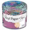 Vinyl Coated Paper Clips, 500 Regular