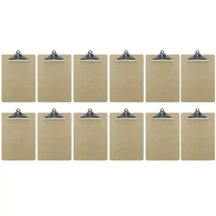 Masonite Clipboard, Set of 12