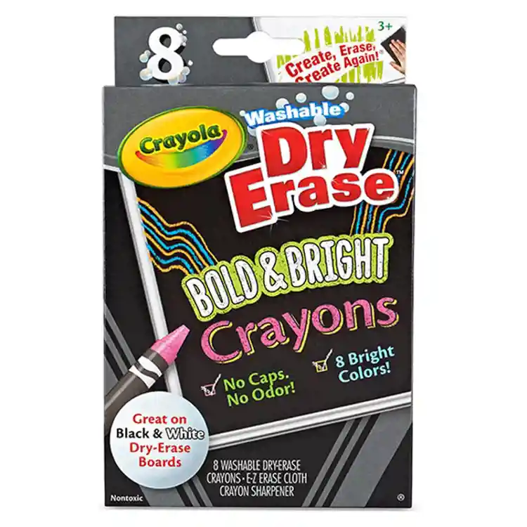 Crayola® Bold & Bright Dry-Erase Crayons