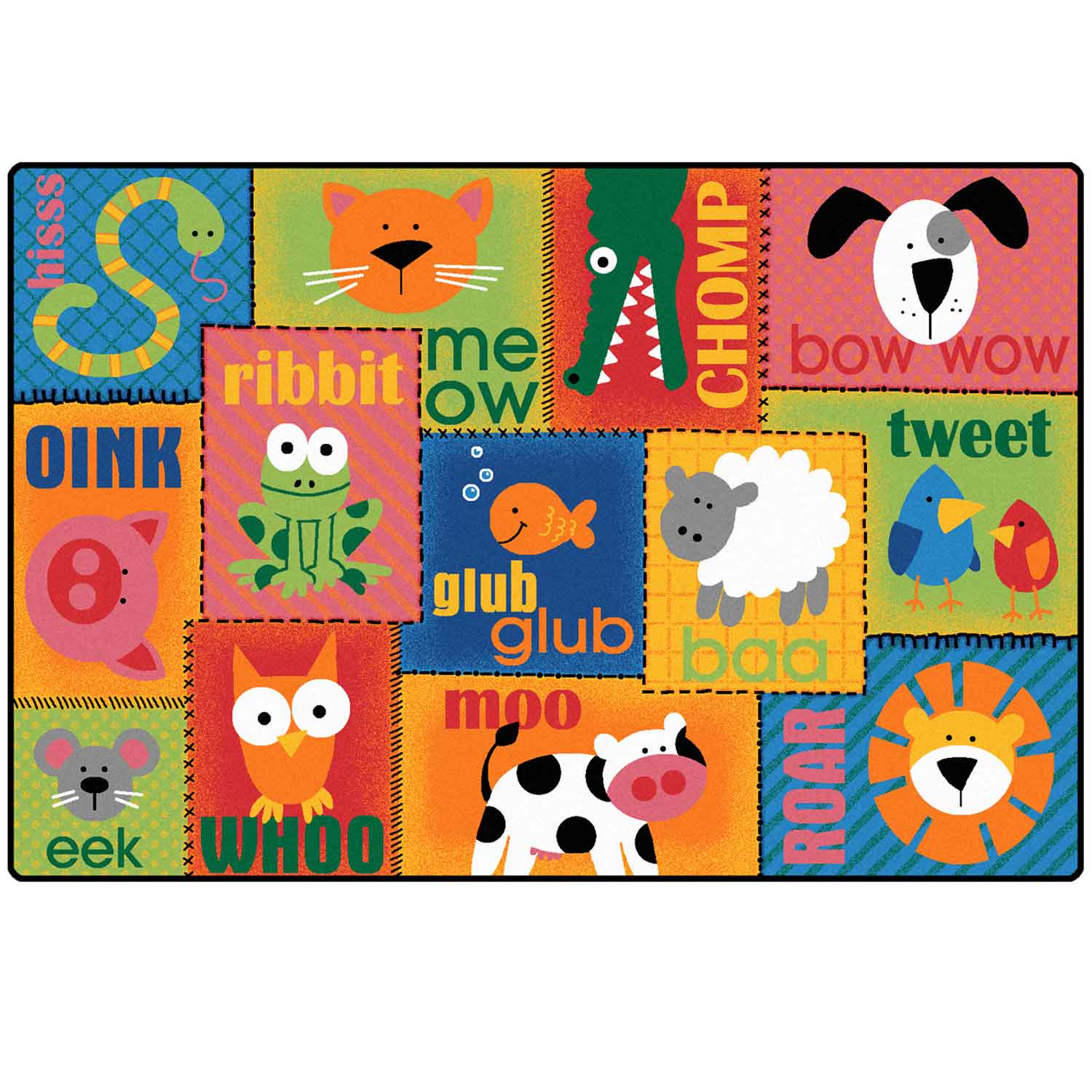 Animal Sounds Classroom Rug | Becker's School Supplies