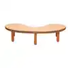 Angeles® BaseLine® Tables, Kidney 38" x 65", Caramel Brown, 14"