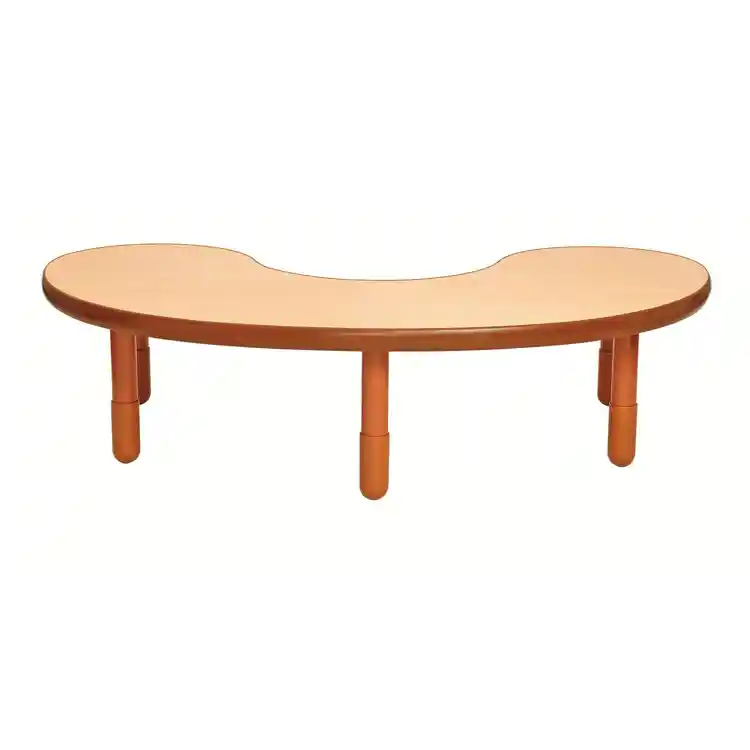 Angeles® BaseLine® Tables, Kidney 38" x 65", Caramel Brown, 16"