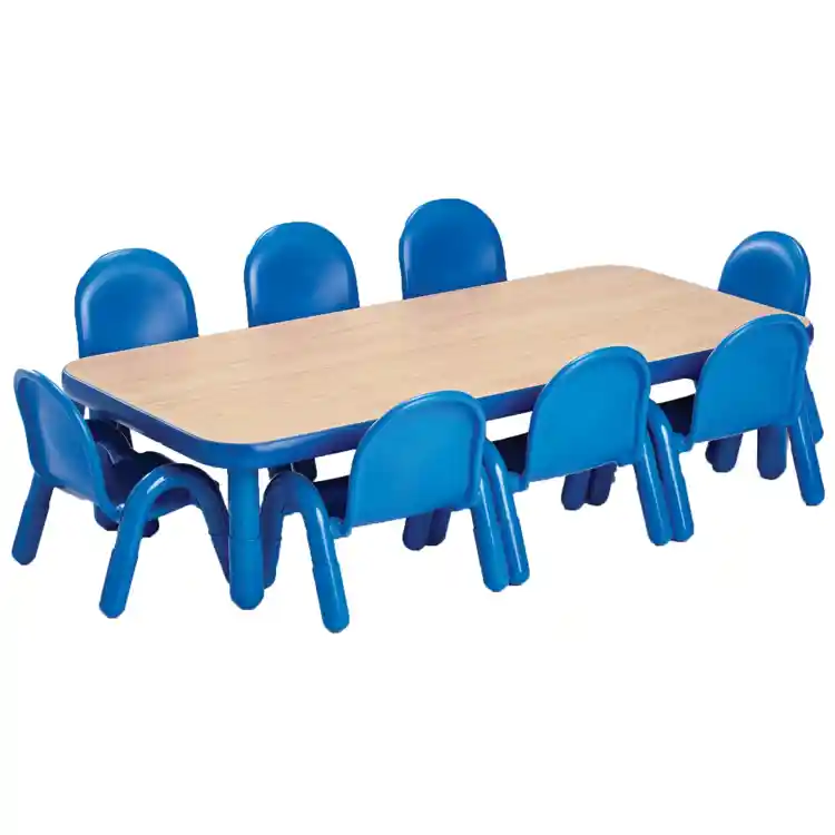 Angeles® BaseLine® Tables, Kidney 38" x 65", Royal Blue, 14"