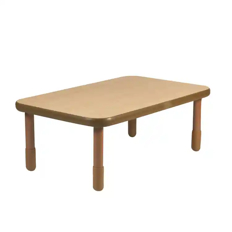 Angeles® BaseLine® Tables, Rectangle 30" x 48", Caramel Brown, 18"