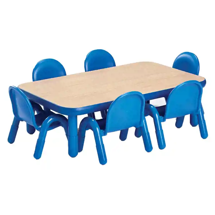 Angeles® BaseLine® Tables, Rectangle 30" x 48", Royal Blue, 14"