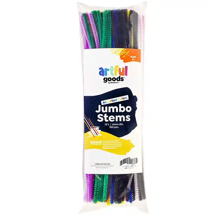 Artful Goods® Jumbo 12" Stems, Assorted Colors