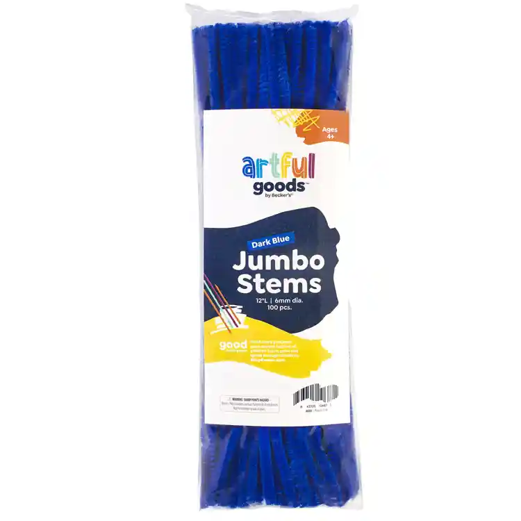 Artful Goods® Jumbo 12" Stems, Dark Blue