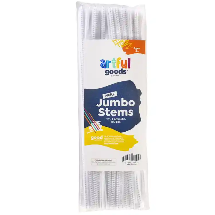 Artful Goods® Jumbo 12" Stems, White