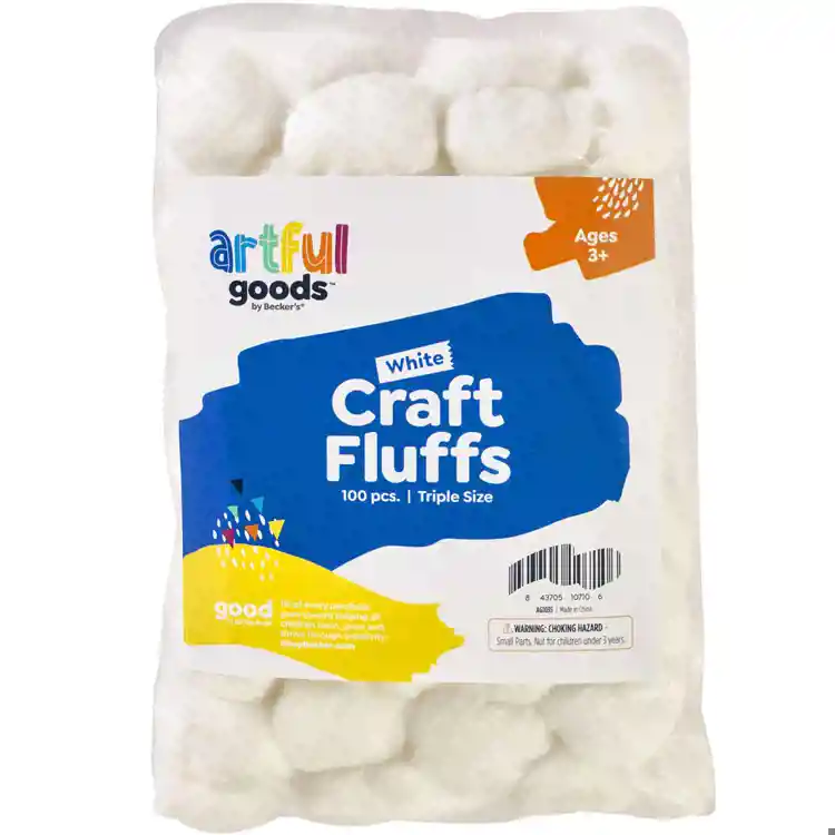 Artful Goods® Craft Fluffs, White