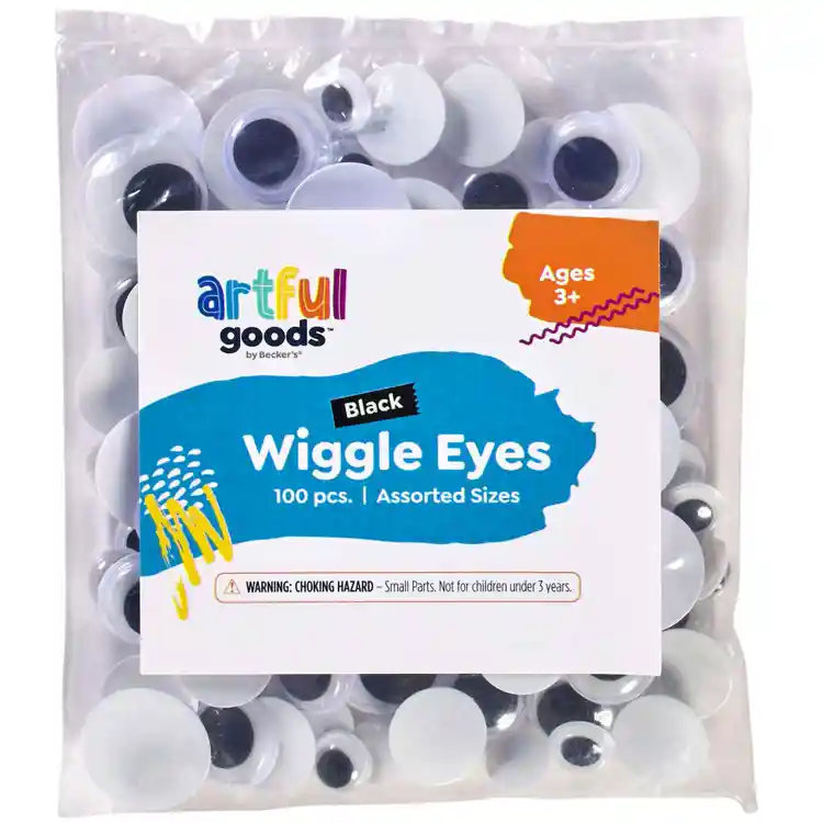 Artful Goods® Wiggle Eyes, Black