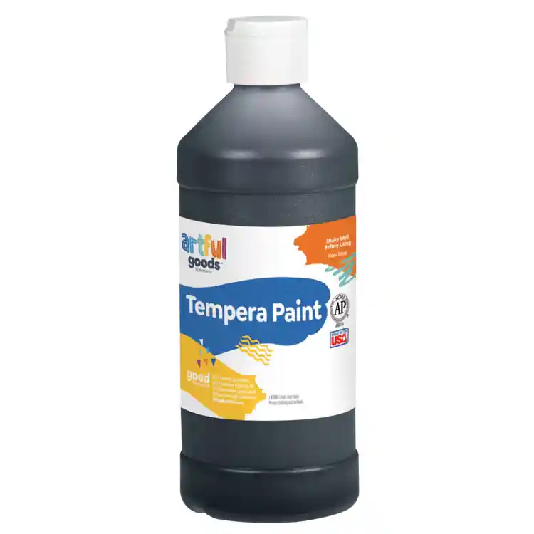 Artful Goods® Tempera Paint, Pint - Black