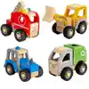 Chunky Wooden Vehicles Set