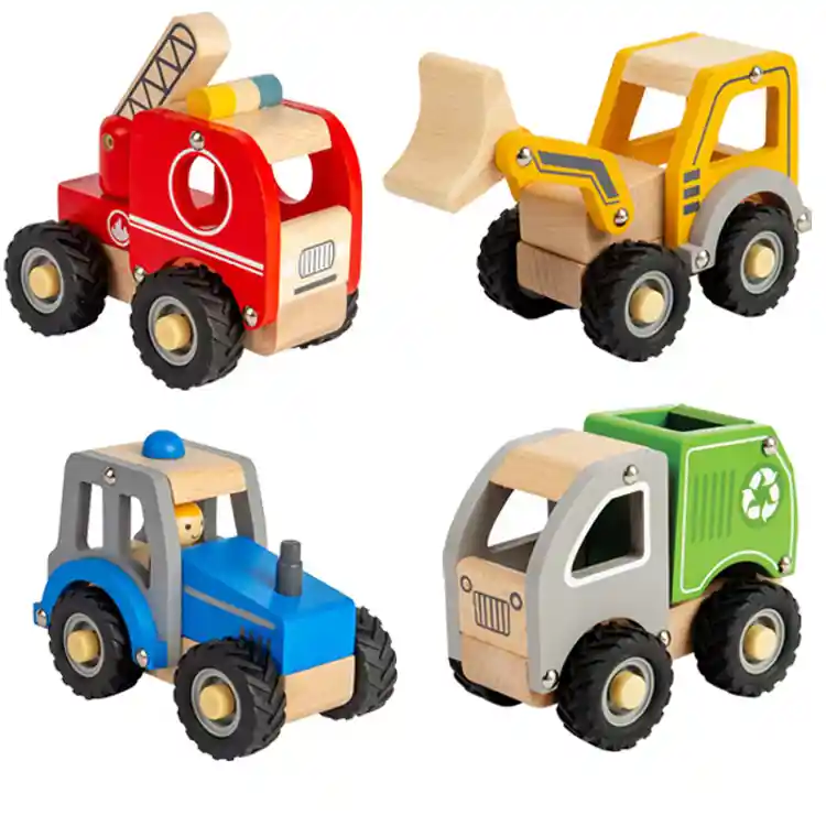 Chunky Wooden Vehicles Set