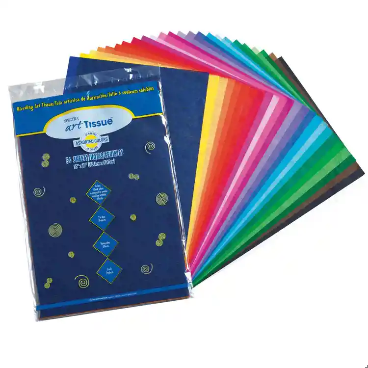 Spectra® Art Tissue™ Assorted Packs, 50 Sheets, 12" x 18"