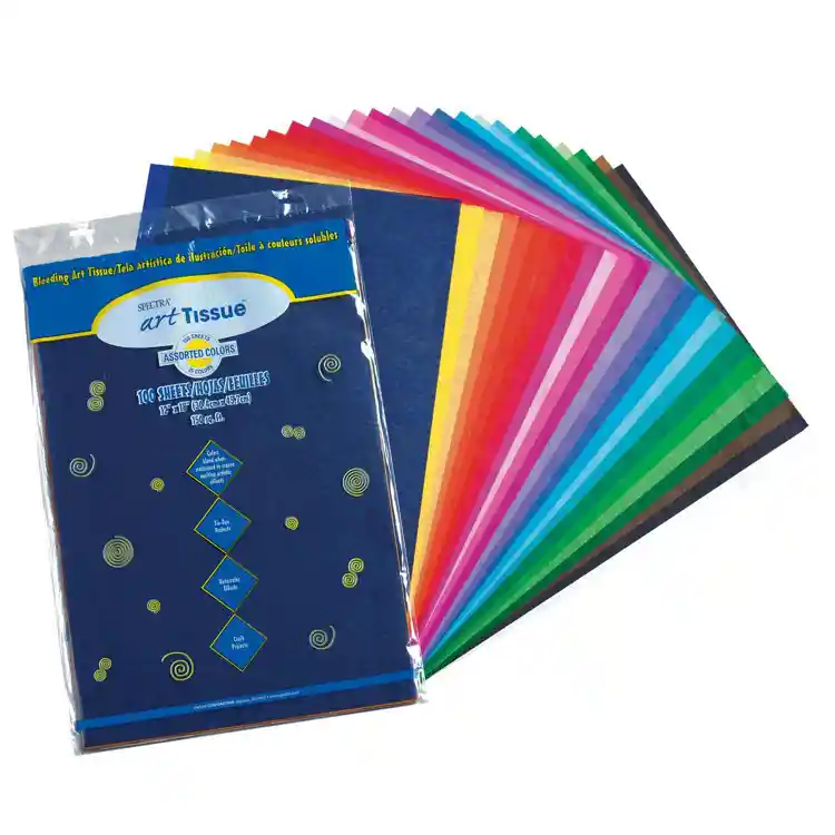 Spectra® Art Tissue™ Assorted Packs, 100 Sheets, 12" x 18"