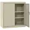 Storage Cabinet with Adjustable Shelves, Putty, 18"D x 36"H, 2 Shelves