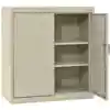 Storage Cabinet with Adjustable Shelves, Putty, 24"D x 36"H, 2 Shelves