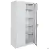 Storage Cabinet with Adjustable Shelves, Gray, 24"D x 72"H, 4 Shelves