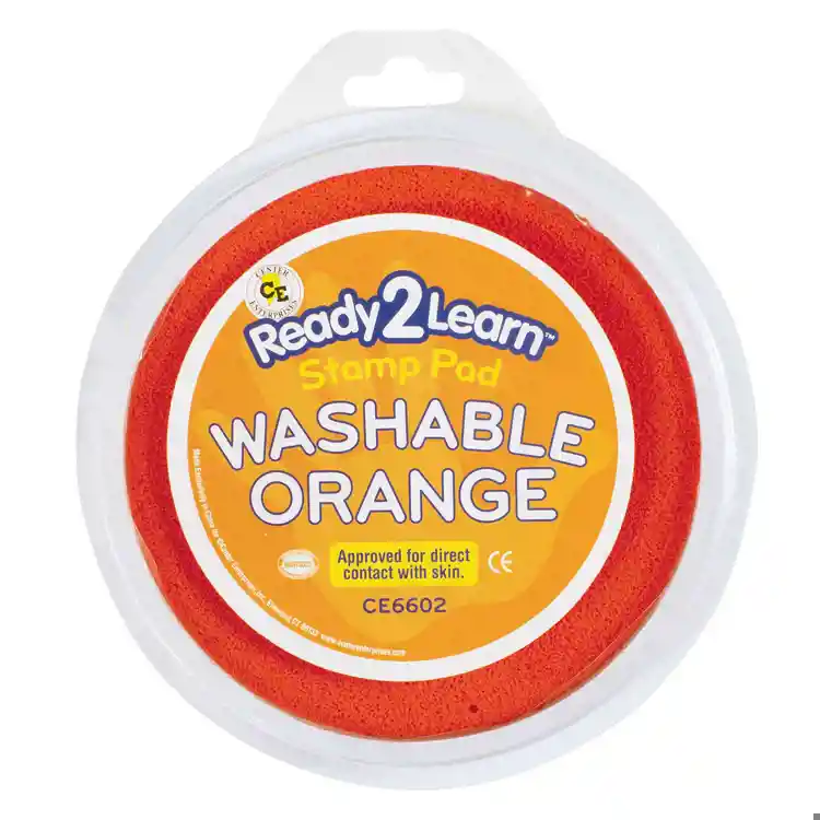 Jumbo Circular Washable Stamp Pads, Orange