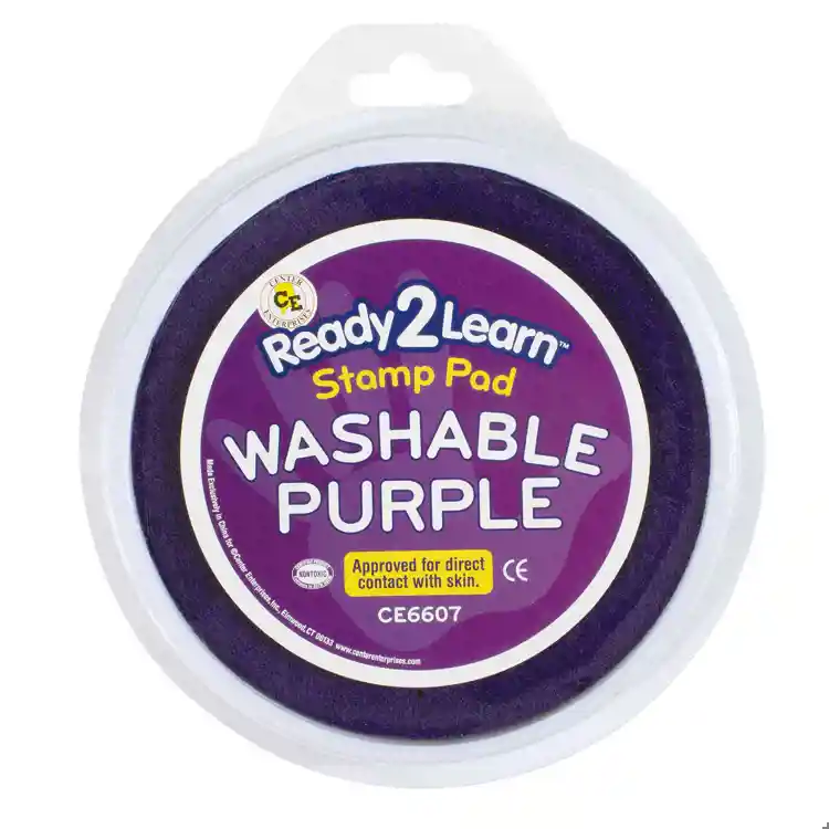 Jumbo Circular Washable Stamp Pads, Purple