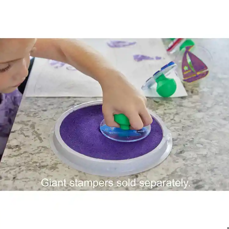 Jumbo Circular Washable Stamp Pads, Purple