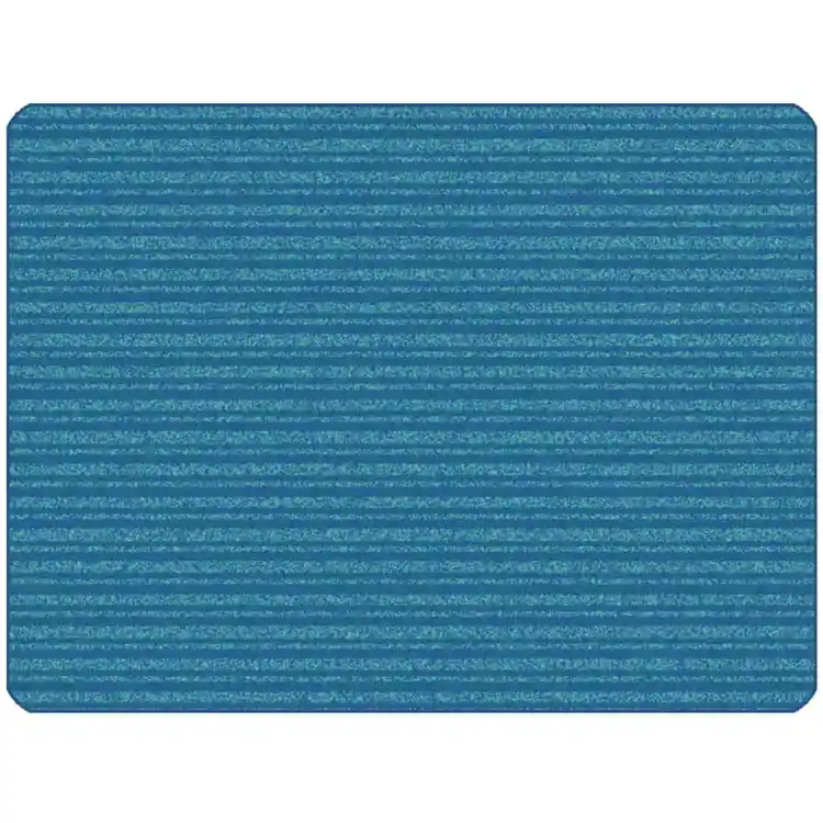 KIDSoft Subtle Stripes Rug Blue Teal 6' x 9'