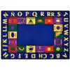 Bilingual Classroom Rug, Rectangle 5'10" x 8'4"