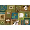 KIDSoft™ Animal Sounds Toddler Classroom Rug, Nature's Colors, Rectangle 6' x 9'