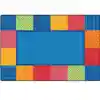 KIDSoft™ Pattern Blocks Rug, Primary, Rectangle 6' x 9'