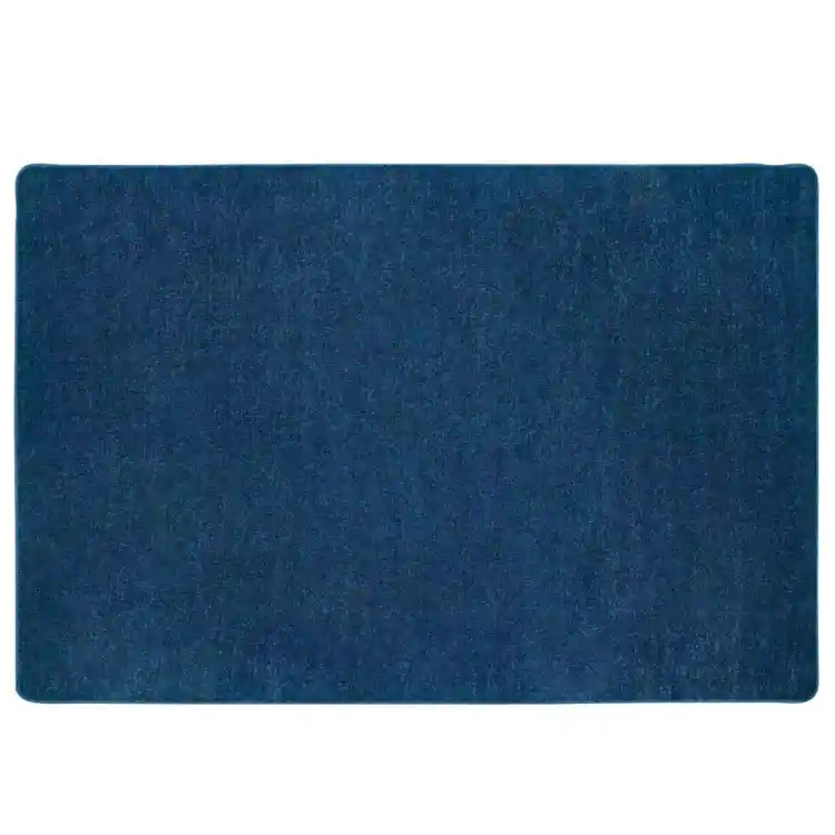 Mt. St. Helens Solid Color Classroom Carpet Collection, Blueberry, Rectangle 6' x 9'