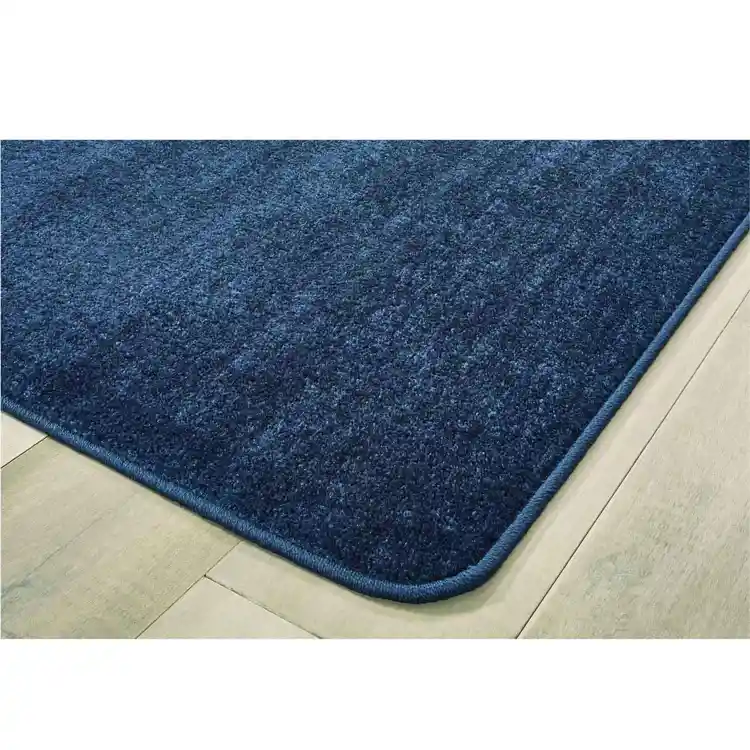 Mt. St. Helens Solid Color Classroom Carpet Collection, Blueberry, Rectangle 6' x 9'