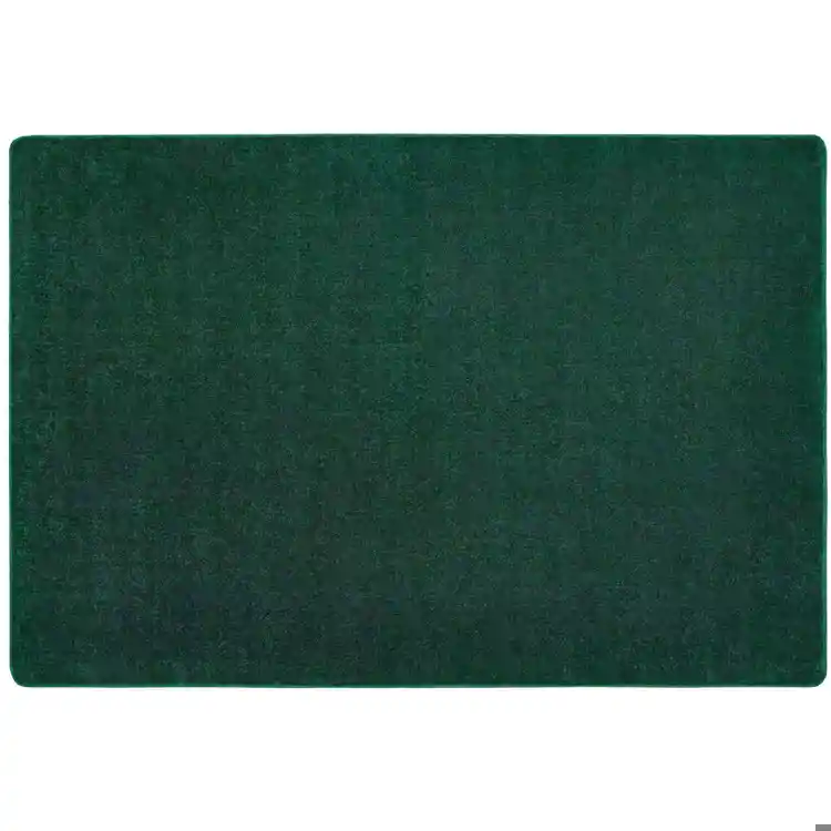 Mt. St. Helens Solid Color Classroom Carpet Collection, Emerald, Rectangle 6' x 9'