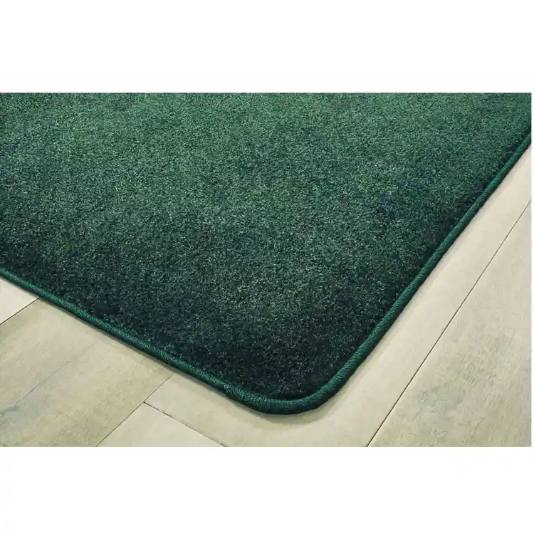 Mt. St. Helens Solid Color Classroom Carpet Collection, Emerald, Rectangle 6' x 9'