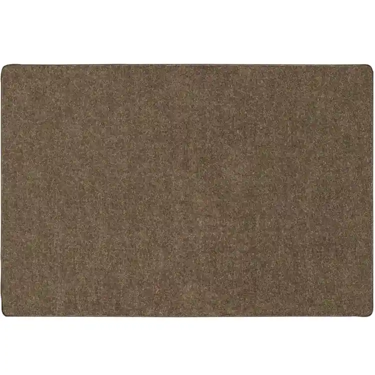 Mt. St. Helens Solid Color Classroom Carpet Collection, Mocha, Rectangle 4' x 6'