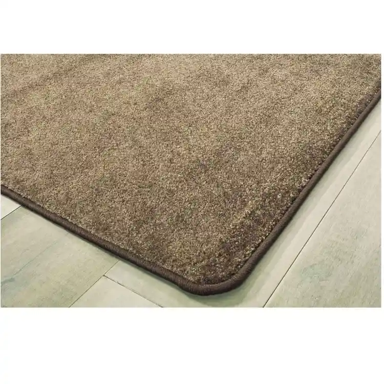 Mt. St. Helens Solid Color Classroom Carpet Collection, Mocha, Rectangle 4' x 6'