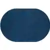 Mt. St. Helens Solid Color Classroom Carpet Collection, Blueberry, Oval 6' x 9'