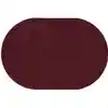 Mt. St. Helens Solid Color Classroom Carpet Collection, Cranberry, Oval 6' x 9'