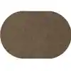 Mt. St. Helens Solid Color Classroom Carpet Collection, Mocha, Oval 6' x 9'