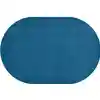 Mt. St. Helens Solid Color Classroom Carpet Collection, Marine Blue, Oval 6' x 9'