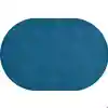 Mt. St. Helens Solid Color Classroom Carpet Collection, Marine Blue, Oval 7'6"  x 12'