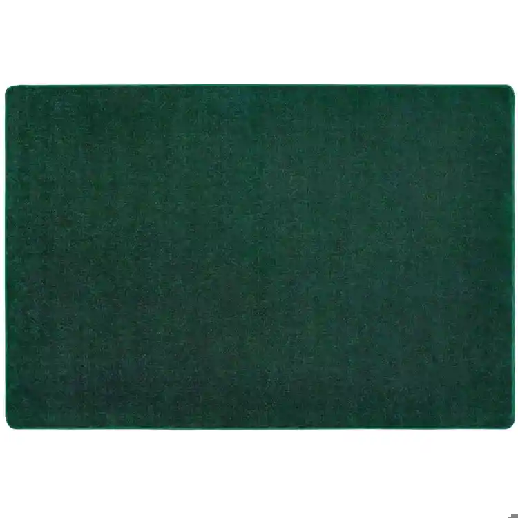 Mt. St. Helens Solid Color Classroom Carpet Collection, Emerald, Rectangle 7'6" x 12'